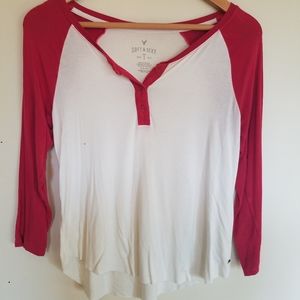 american eagle soft and sexy baseball tee